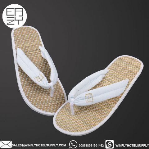 Luxury 100% Custom Logo hotel and spa Bamboo Flip Flops Wholsale