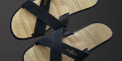 Wholesale Luxury Straw Flip Flops with Hotel Logo