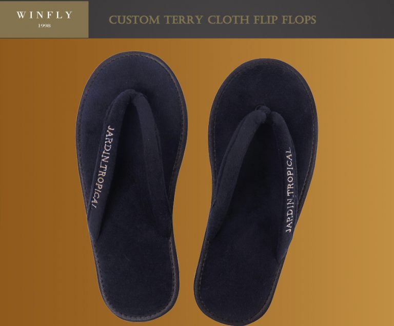 terry cloth flip flops
