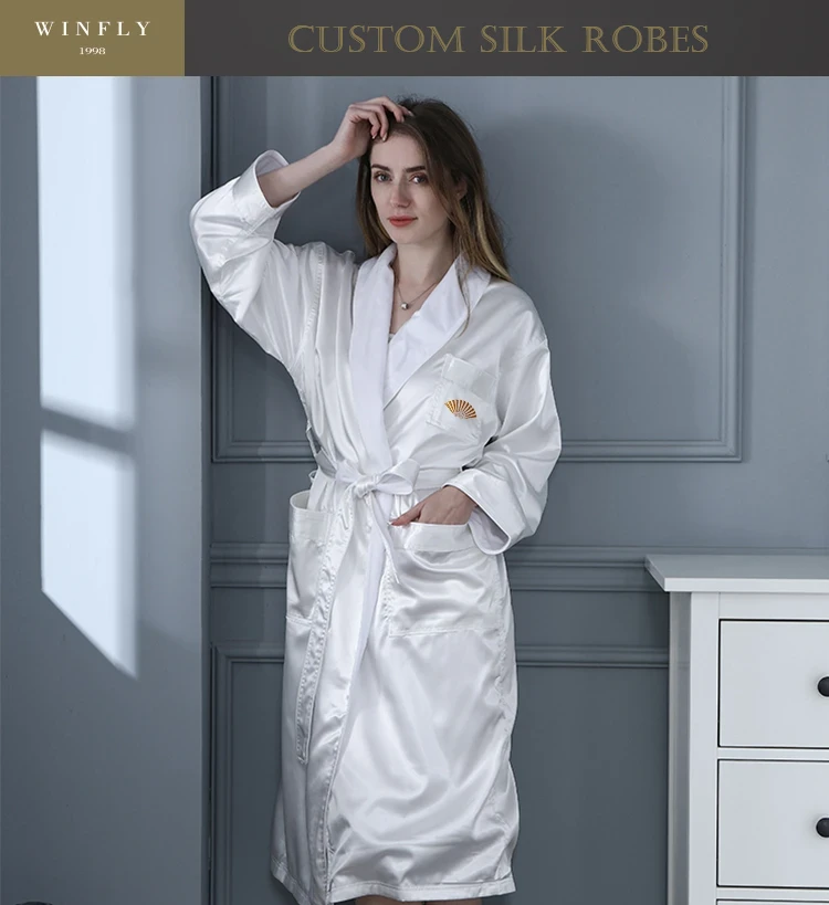 Luxury 100 Custom Silk Robes for Women