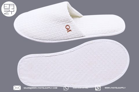Luxury Hotel Waffle Slippers Wholesale