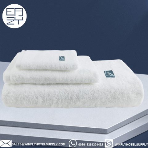 Luxury Hotel & Spa Combed Cotton 100% Custom Embroidered Bath Towels