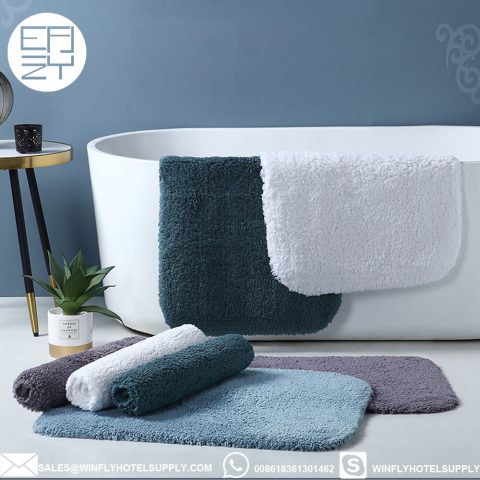 Luxury Hotel Bath Rugs-100% Cotton Ultra Soft