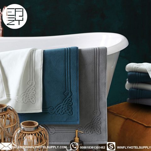 Luxury 100% Cotton Towel Hotel Bath Mats Wholesale