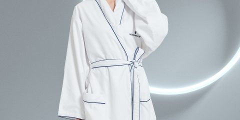 Luxury Microfiber Spa Robe Lined Terry Cloth
