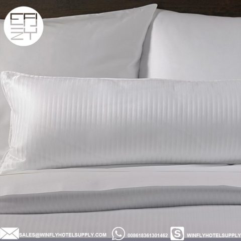 Personalized Boudoir Pillow with White Stripes