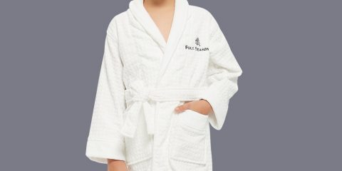 100% Cotton Custom Monogrammed kids spa robes wholesale