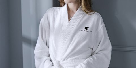 Luxury Hotel & Spa Custom Kimono Robes With Embroidered Logo