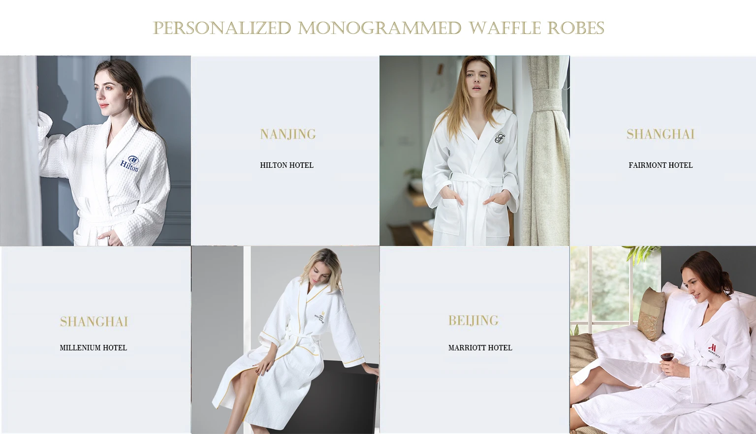 Personalized Monogrammed Waffle Robes