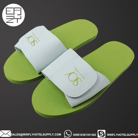 Custom Sofitel Hotel Logo Spa Sandals Wholesale