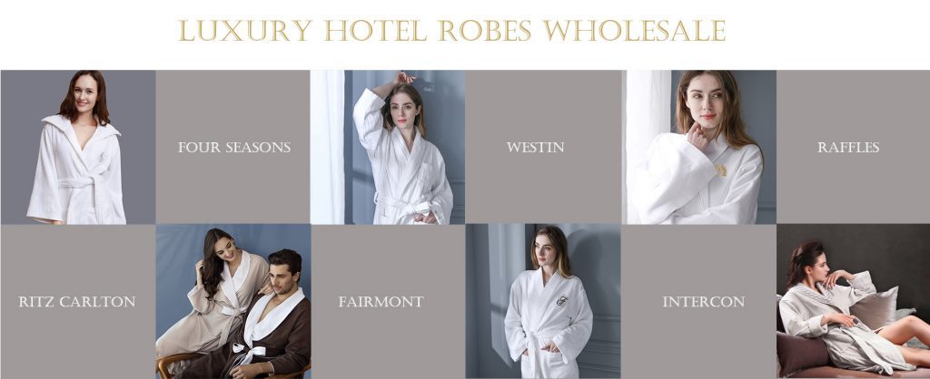 Luxury custom embroidered bathrobes with logo
