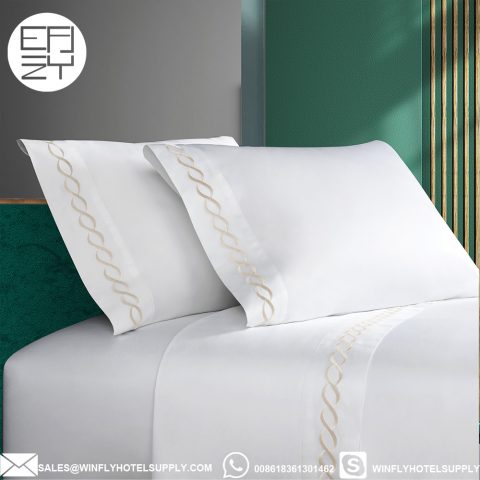 Luxury Custom Embroidered Bed Sheets for Sale