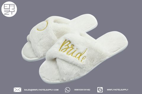 Luxury Bride Slippers for Wedding Day