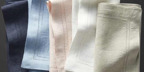100 linen hemstitch napkins wholesale