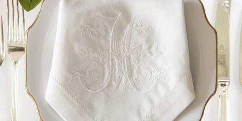 Custom Embroidered Linen Napkins