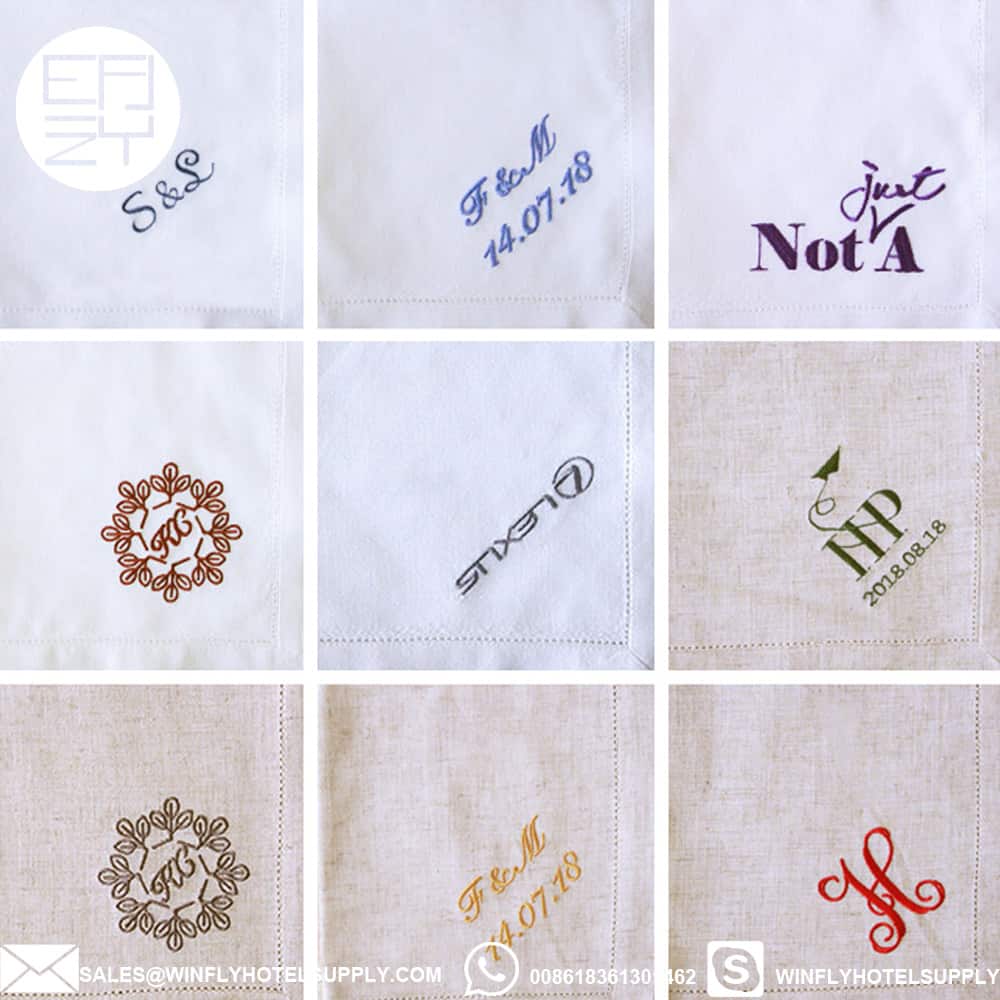 2023 Luxury Personalized Linen Napkins Bulk Winfly